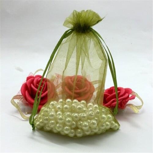 50pcs 25*35cm Jewelry Gift packaging Bags Organza Bags Wedding Favors Candy Pouches Party Crafts bag For Guests Wedding decor 8Z