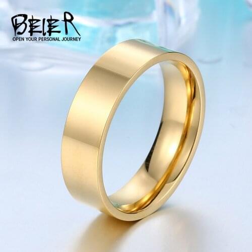 Beier 316L Stainless Steel ring Cool Men Simple Ring Hot Sell Fashion Jewelry LLBR-R007R