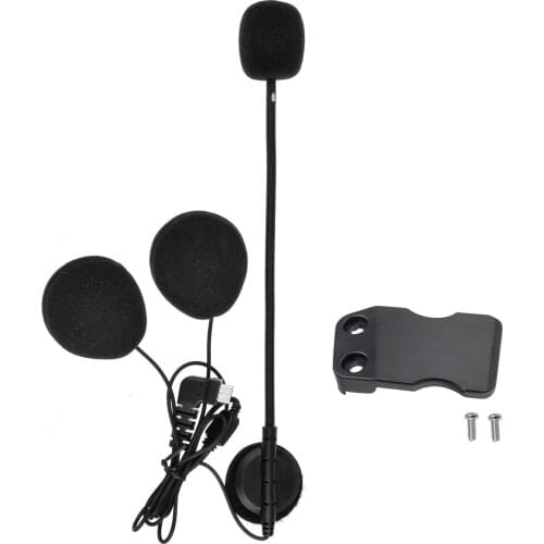 BT-S2 headset headphone with microphone clip earphone only for BT-S1 BT-S2 BT-S3 motorcycle helmet intercom interphone