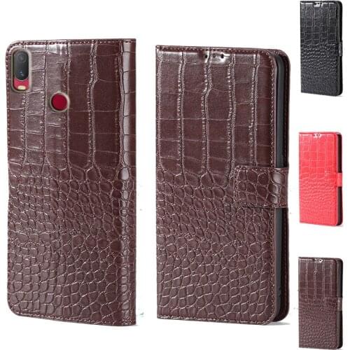 For Vivo Y11 Luxury Crocodile design Flip Leather Wallet Phone Case For Vivo Y12i Stand Function Phone cover card slot