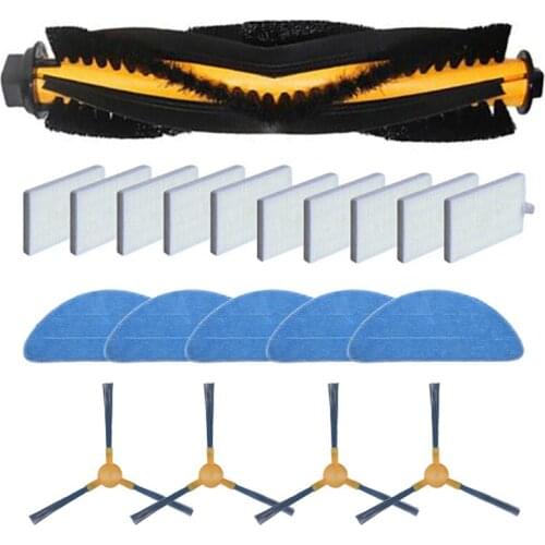 Vacuum Cleaner Roller Brush Side Brush HEPA Filter For Proscenic 800T Filter Robot Vacuum Cleaner Parts Mop Set