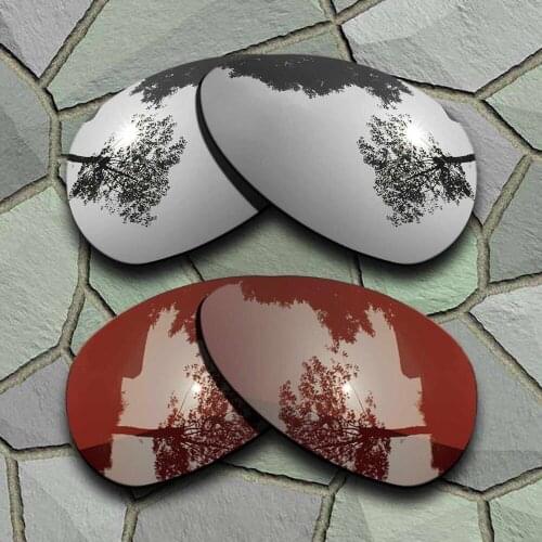 Chrome Titanium&Bronze Brown Sunglasses Polarized Replacement Lenses for Oakley Crosshair S