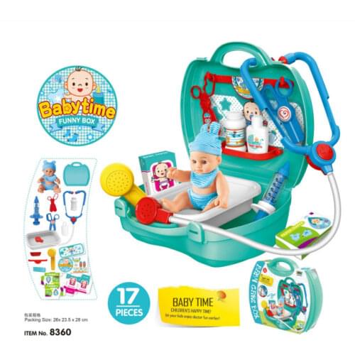 Baby Girl Beauty Toys Makeup Box Set Girl Princess Doll Pretend Play Fashion Toys for Children Kids Birthday Gift