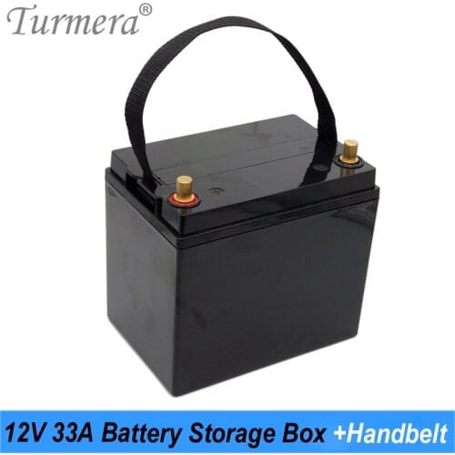 Turmera 12V 33Ah Battery Storage Box for 3.2V 32700 Lifepo4 Battery for 12V Solar Power System or Uninterrupted Power Supply Use