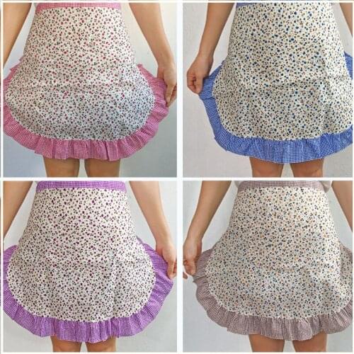 Kitchen hand wipe pocket apron waterproof oil proof cooking cover coat fashion home men and womens cloth art