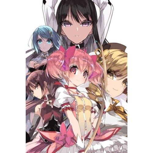 Best Mahou Shoujo Madoka Poster Silk Fabric Wall Art Poster Print Painting Nature Decoration Pictures Modern Home Decor Poster