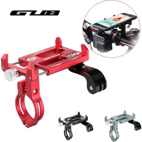 GUB Multifunctional Bicycle Phone Holder Aluminum Alloy Motorcycle GPS Smartphone Stand 3.5-7.15 inch Phone Sport Camera Support