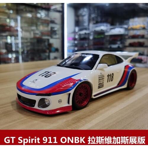 GT Spirit cars 1:18 Porsche 911 ONBK Las Vegas Edition #118 Limited edition simulation resin vehicle model