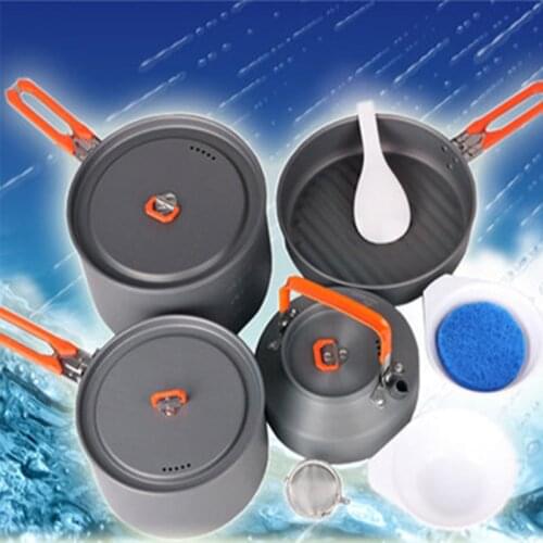 Fire Maple Picnic Sets 4-5 Person Cooking Pot Camping Cookware Outdoor Traveling Camping Hiking Cooking Cookware Pot Set Feast 4
