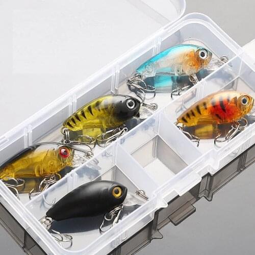 DONQL 5pcs Minnow Fishing Lure Set 4g 4.5cm Wobbler Crankbait Swimbait Lures With Treble Hooks Hard Fishing Bait Tackle