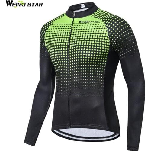 Werimostar 2019 Autumn Cycling Jersey Long Sleeve Men Mountain Bike Clothing Pro Team Racing Sport Bicycle Clothes Ropa Ciclismo