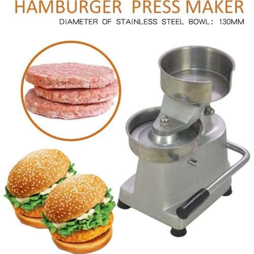 Manual Hamburger Burger Press Maker 13cm Dia Hamburger Patty Meat Press Machine