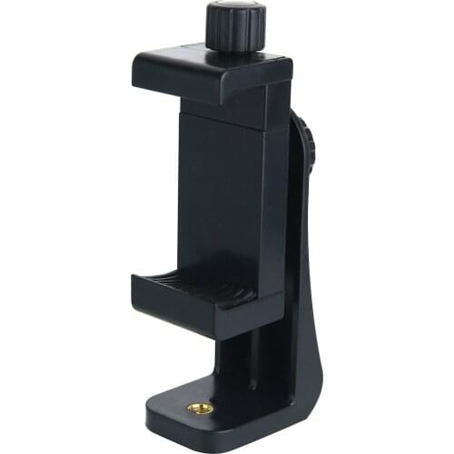 360 Degree Mobile Phone Clip Compatible With All 1/4 Screw Cellphone Holder Tripod Mount Desk Tripod Adapter For Samsung iphone