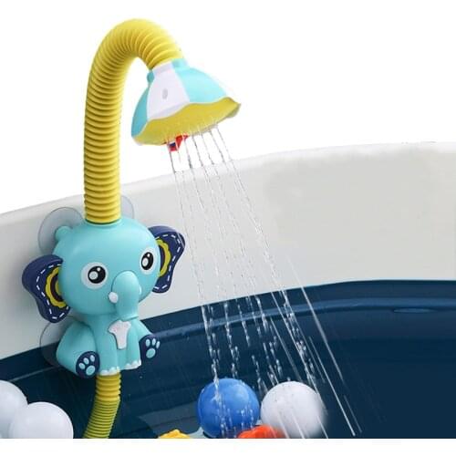 Elephant Shower Summer Baby Bathing Bath Toys Duck Sunflower Faucet Shower Electric Water Spray Bathroom Toy for Kids Play Games