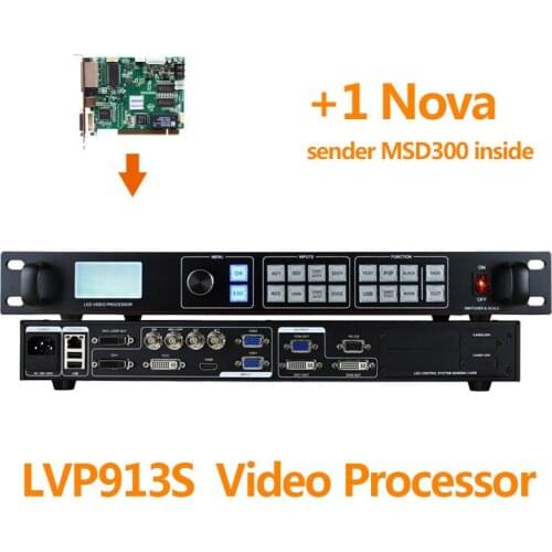 LED video processor with 1 nova msd300 control card for dicolor rgb module spare parts led panel display