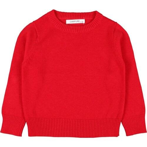 Warm Sweaters For Boys Girls Clothes Childrens Clothing Winter Soft T-shirts Underwear 1-5Years Kids Solid Sweater Long-sleeved