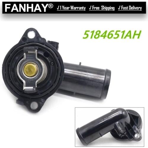 OEM New Coolant Thermostat Housing for Dodge for Jeep 3.6L 3.0L 2012-2017 5184651AH 05184651AG 5184651AG 05184651AH 5184651AF