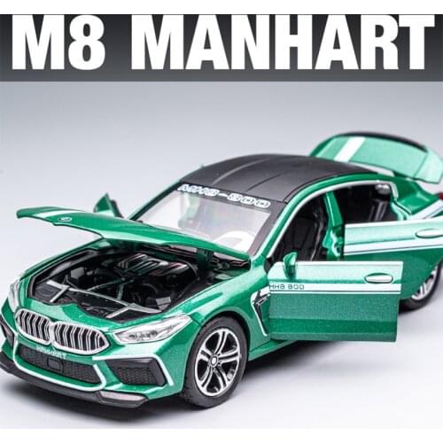 1:32 Bmw M8 Sports Car Racing Alloy Car Model Children Boyfriend Gift Metal Toy Car Decoration Simulation Car Model Collection