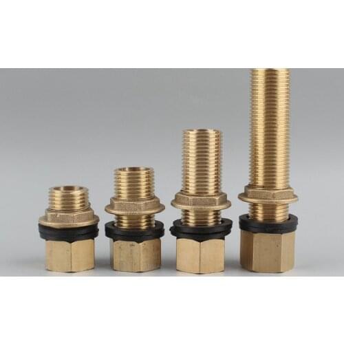1pc Brass G1/2 Inch Thread Straight Quick Connector Water Tower Aquarium Tank Fish Tank Water Tank Joint Garden Water Connectors