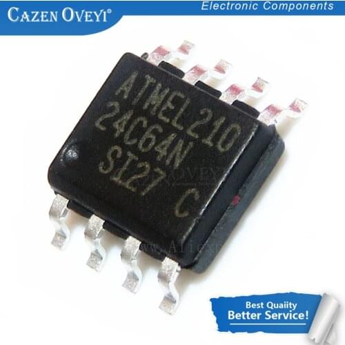 10pcs/lot 24C64 SOP-8 AT24C64N AT24C64 AT24C64AN AT24C64BN memory IC In Stock