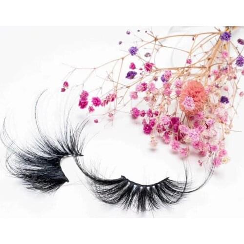100% Mink Eyelashes False Eyelashes Criss-cross Natural Fake lashes Length 70mm Makeup 3D Mink Lashes Extension Eyelash Beauty