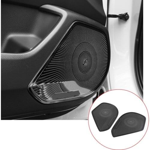 4pcs Stainless Steel Car Styling Audio Speaker Inner Door Loudspeaker Trim Sticker Cover For Honda Accord 10th 2018 Accessories