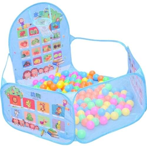 Ball Pool With Basket Children Toy Ocean Ball Pit Baby Playpen Tent Outdoor Toys For Children Ballenbak No Ball