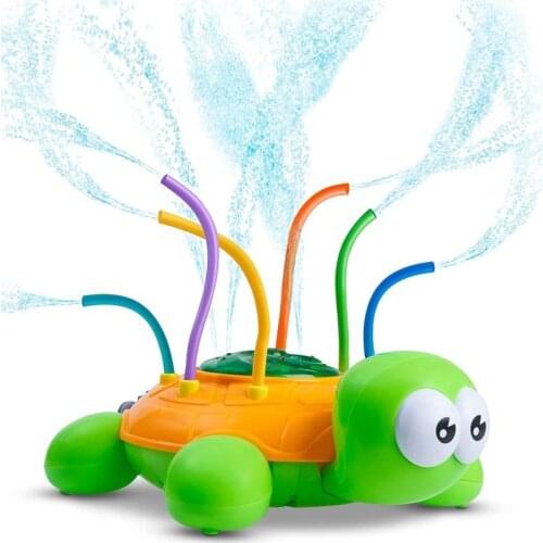 Childrens Summer Fun Bath Toys, Outdoor Sprinklers, Rotating Water Spray Turtle Toys, Childrens Lawn and Garden Parks