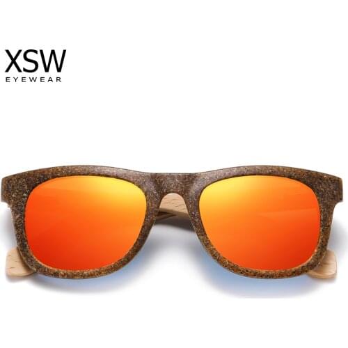 XSW High Quality Sunglasses Kids Girls Boys Polarized Children Sun Glasses UV Protection Wooden Sunglasses