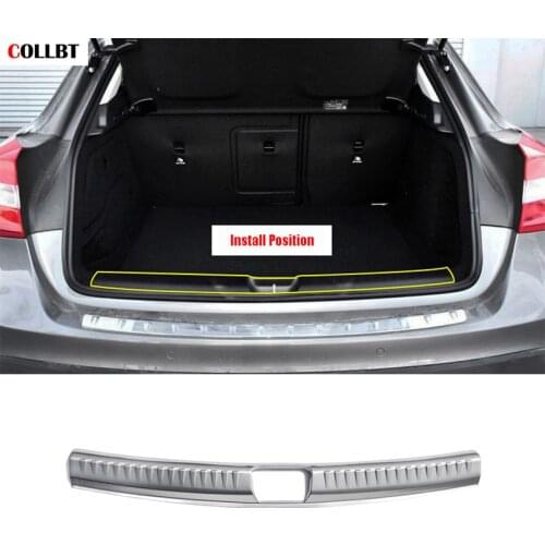 For Mercedes Benz GLA 200 220 260 X156 2015 2016 2017 Interior Rear Inner Foot Door Sill Bumper Protector Plate Cover Trim
