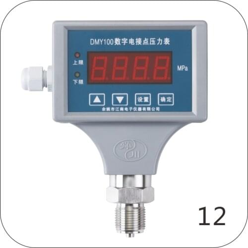 Dmy100 digital electric contact pressure gauge digital display pressure controller two contact output