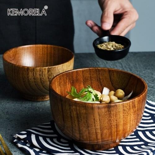 KEMORELA Kitchen Wooden Bowls China