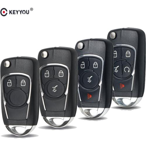 KEYYOU 2/3/4/5 Buttons For Chevrolet Cruze Malibu Aveo For Opel Insignia Astra J Zafira HU100 Blade Flip Remote Key Shell Case