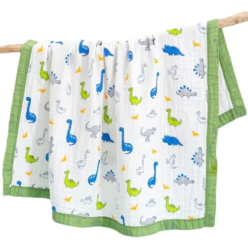 New 110*110cm Baby Blanket 6 Layers Gauze Muslin Cotton Newborn Stroller Blankets Baby Wrap Bath Shower Toddler Kids Girl Boy