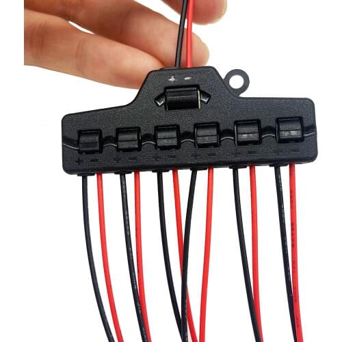 3/6 Ports Distribution,Port Sharing Box/Distributor, Port Hub for Scale Model Lghts Connection//Railway Layout Diaroma