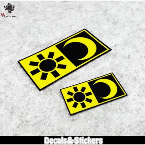 NO.LN079 Rossi Sun Moon 3M Reflective Stickers MOTO GP Car Sticker Decals Racing Stickers Motorcycle