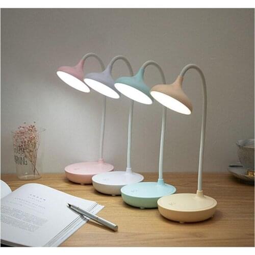 Eye Protection Table Read Light Student Rechargeable Plug Dual-use Bed Front Bedroom Sleeping Adjustable Writing Night Desk Lamp