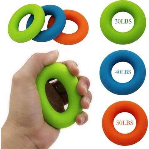 1Pcs Hand Grip Power Muscle Portable Training Ring Silicone Finger Force Trainer Fitness Training Power Hand Grips