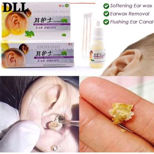 10ml/bottle Ear Liquid Acute Otitis Drops Chinese Herbal Medicine for Ear Tinnitus Deafness Sore Health Caring