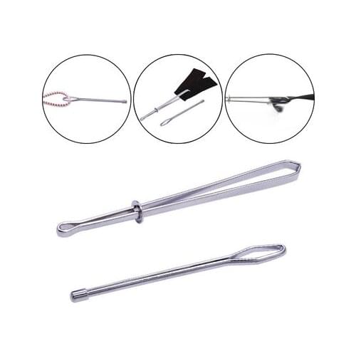 2pcs/set Stainless Steel Cited Clips Elastic Belt Wearing Rope Weaving Tool Bag Wrap Rope Wearing DIY Apparel Sewing Accessories