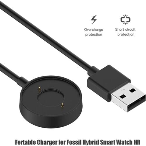 3 Feet Cable USB Charger Small Element Elegant Watch Comfortable for Fossil Hybrid HR Smartwatch Fast Charging Cord