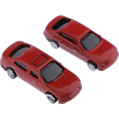 30pcs Painted Model Cars Z Scale Train Street Road Scenery Landscape 1:200