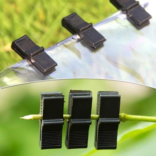 50pcs Film Clips Greenhouse Plastic Clip Film Clip Greenhouse Clip Plastic Pipe Clip Plant Support Clip Gardening Supplies