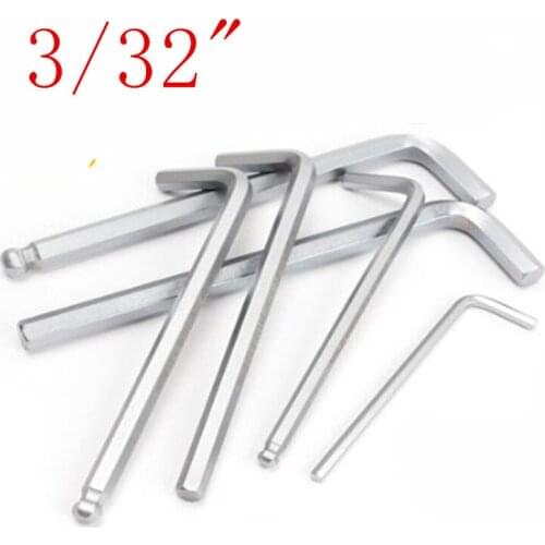 50pcs 3/32" inch ball end hex allen key wrench spanner hand tool
