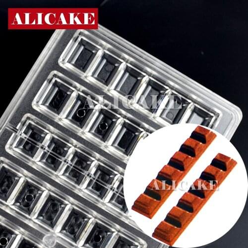 8 Cavity Polycarbonate Chocolate Mold Chocolate Bar Stick Cake Tools Mold For Chocolates Molds
