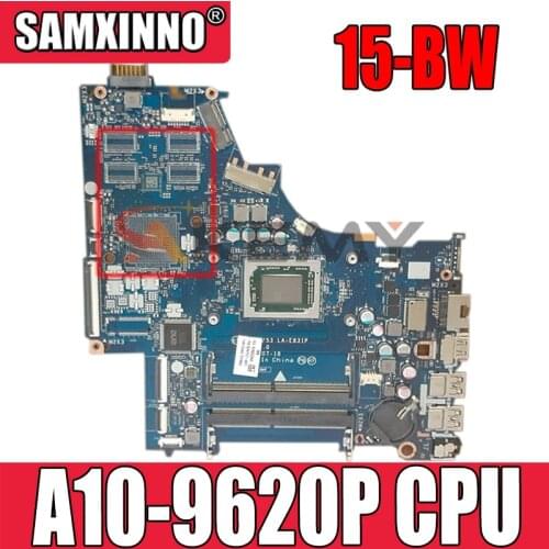 924718-601 924718-001 For HP 15-BW007CA 15-BW Laptop motherboard CTL51/53 LA-E831P MB W/ A10-9620P CPU 100% Fully Tested