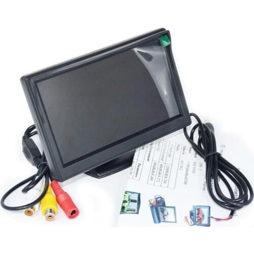 Car Electronics HD Foldable TFT LCD Display Car Rearview Monitor Reversing 5 Inch Car Monitor For Security Backup Parking