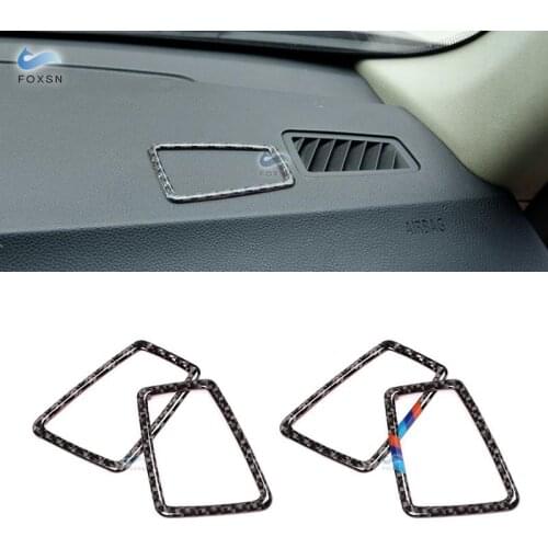 For BMW 3 Series E90 E92 E93 2005 2006 2007 2008 2009 2010 2011 2012 Car Carbon Fiber Air Conditioning Vent Side Air Outlet Trim