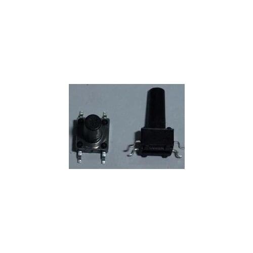 Free shipping 6 * 6 * 12MM SMD micro switch legs in high temperature touch of a button 6X6X12MM