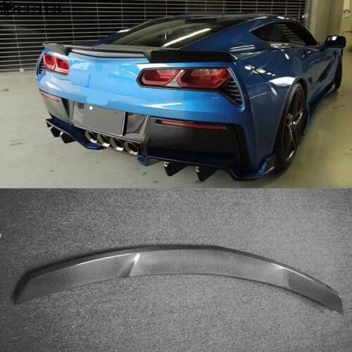 C7 Car Styling Carbon Fiber Rear Spoiler wing for Chevrolet Corvette C7 13-16